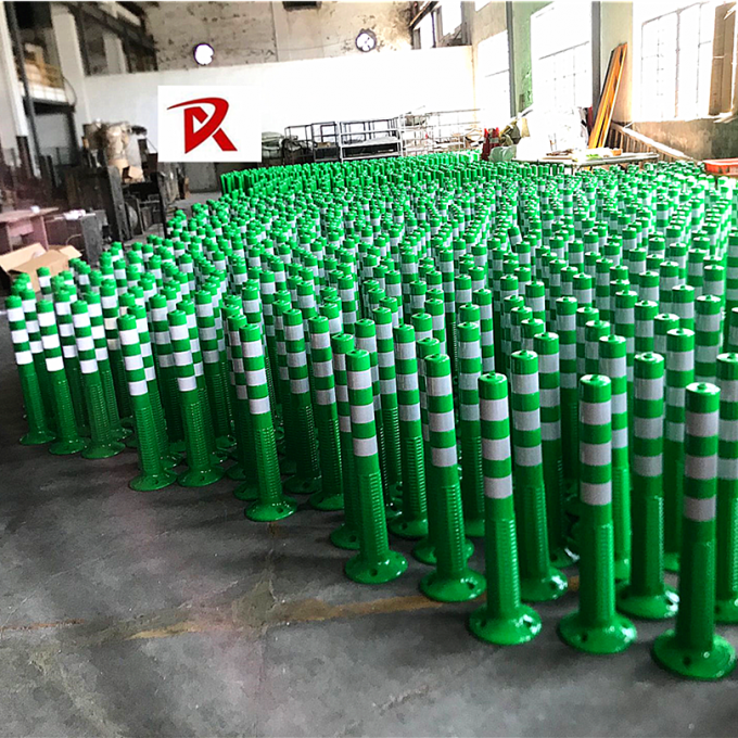 75 सेमी बाहरी सड़क सुरक्षा चेतावनी टिकाऊ पु प्लास्टिक यातायात चेतावनी पोस्ट 10