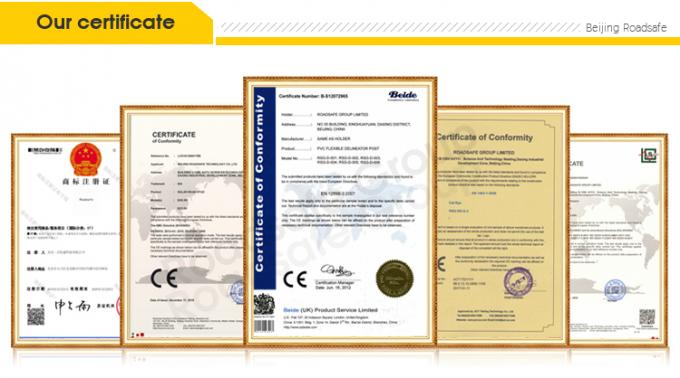 75 सेमी बाहरी सड़क सुरक्षा चेतावनी टिकाऊ पु प्लास्टिक यातायात चेतावनी पोस्ट 24
