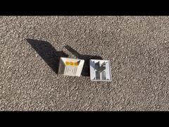 ROADSAFE 100*100*20/90mm लोगो कस्टम्स एल्यूमिनियम रोड स्टड उच्च गुणवत्ता वाली रोड स्टोन सुरक्षा परावर्तक C